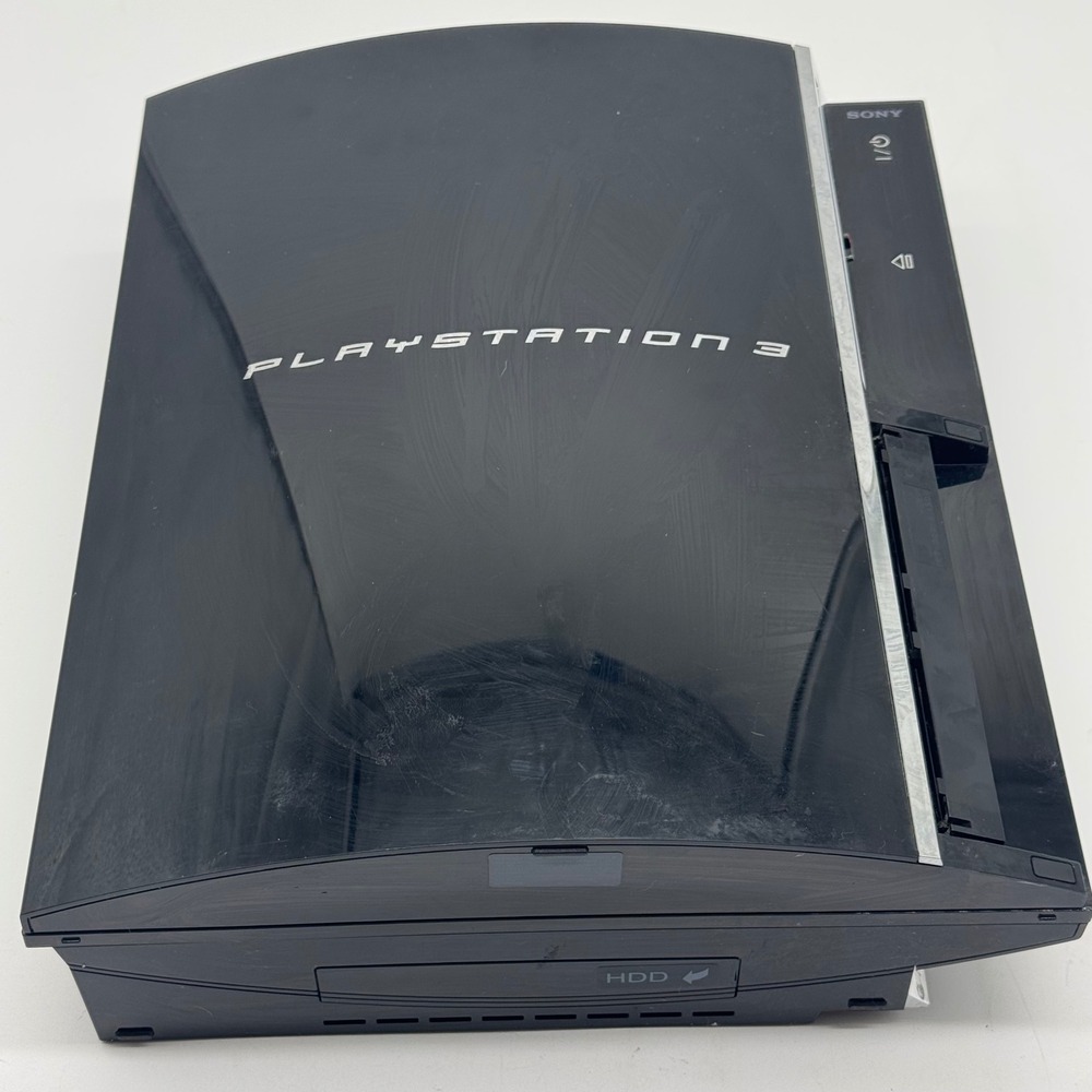 Sony PlayStation 3 PS3 Console CECHA01 Piano Black Parts Repair AV Cable